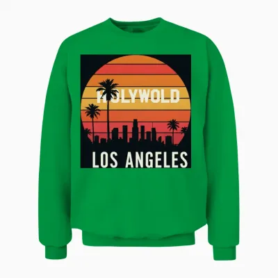 Los Angeles Retro Unisex Sweatshirt - Irish Green