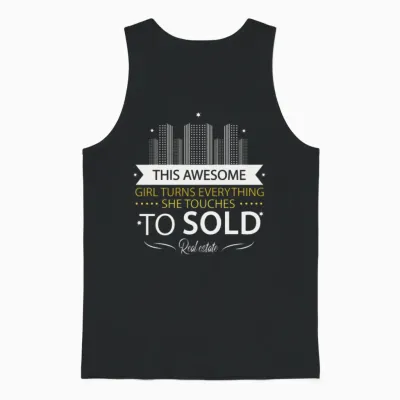 This Awesome Is Selling Everything She Touches Unisex Tank Top - Black