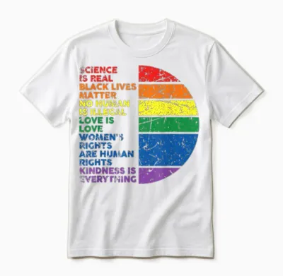 The Science of Gay Pride Is True Black Lives Matter Love Is Love Is Love Unisex T-Shirt - White