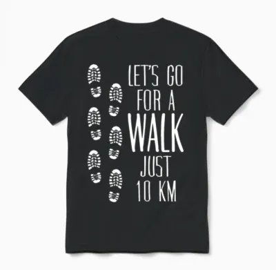Hiking Walk Walking Hike Unisex T-Shirt - Black