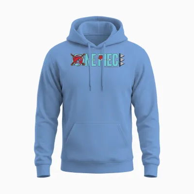 Children's Badge One Piece Arlong Anime Kids T-Shirt, Blue, 2 Unisex Hoodie - Carolina Blue