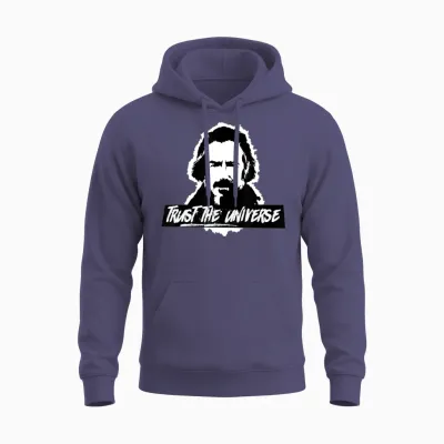 Alan Watts Trust the Universe T Unisex Hoodie - Heather Sport Dark Navy