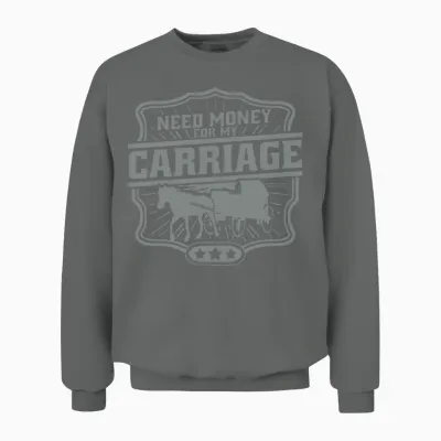 Coachmen Horse Carriage Coachman Unisex Sweatshirt - Graphite Heather