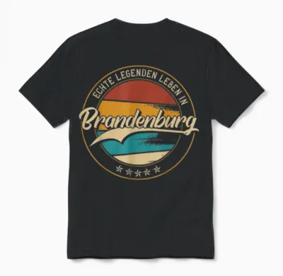 Brandenburg Meine Heimat | Heimatliebe & Geburtsort T-Shirt, Black Unisex T-Shirt - Black