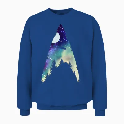 Star Trek: the Next Generation Starfleet Galactic Insignia Unisex Sweatshirt - Royal