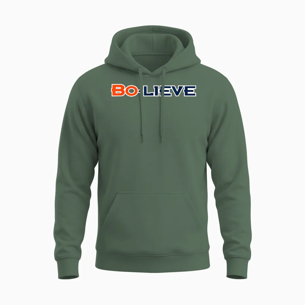 We Bo-Lieve in Denver Unisex Hoodie in Military Green