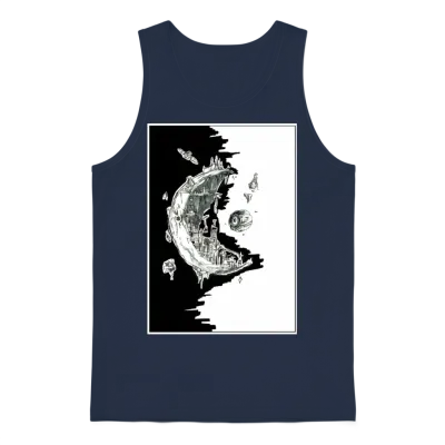 End Is the ... Unisex Tank Top - Navy