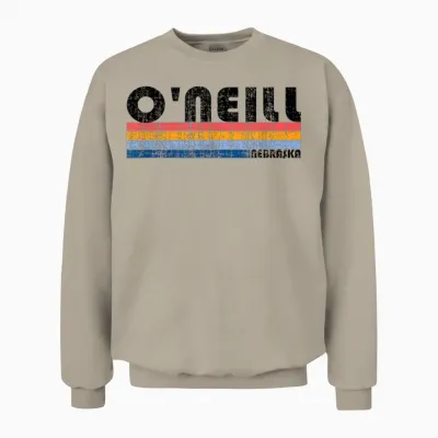 Vintage 70s 80s Style O'neill, Ne T-Shirt, Gray Unisex Sweatshirt - Sand