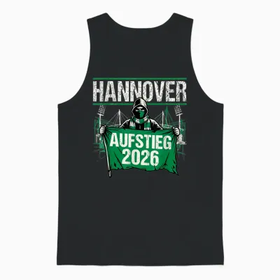Hannover Aufstieg 2026, Aufsteiger Fußball Unisex Tank Top - Black