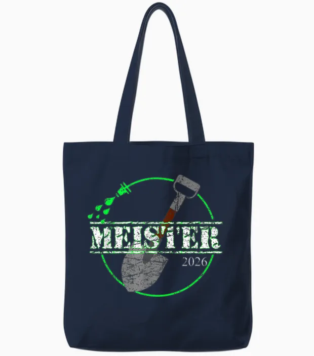 Geschenkidee Gärtnermeister Garten- Und Landschaftsbau 2026 Tote Bags in Navy