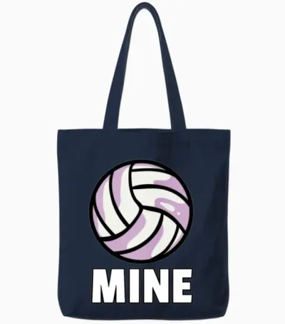 Volleyball Volleyballer Player Volleyballing Gift Tote Bags - Navy