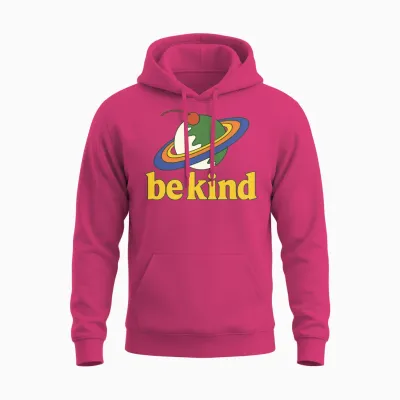 Retro Planet Be Kind Unisex Hoodie - Heliconia