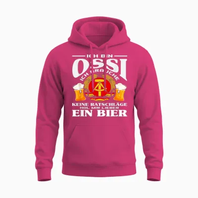 Beer East Germany Ossi Saying Gdr Pride Unisex Hoodie - Heliconia