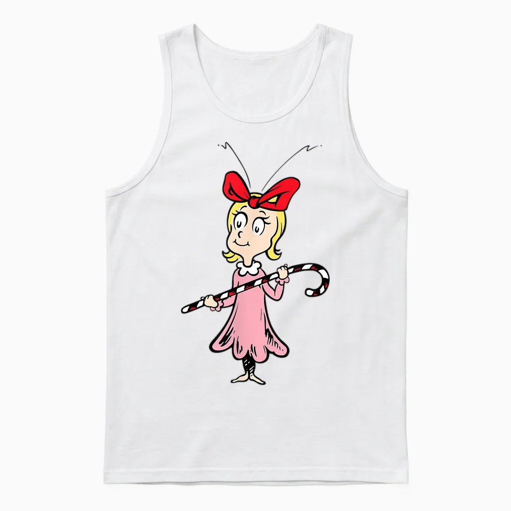 Dr. Seuss Cindy-Lou Who Unisex Tank Top in White