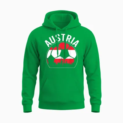 österreich Fußballmannschaft Spieler Fan Souvenir Galerie Unisex Hoodie - Irish Green