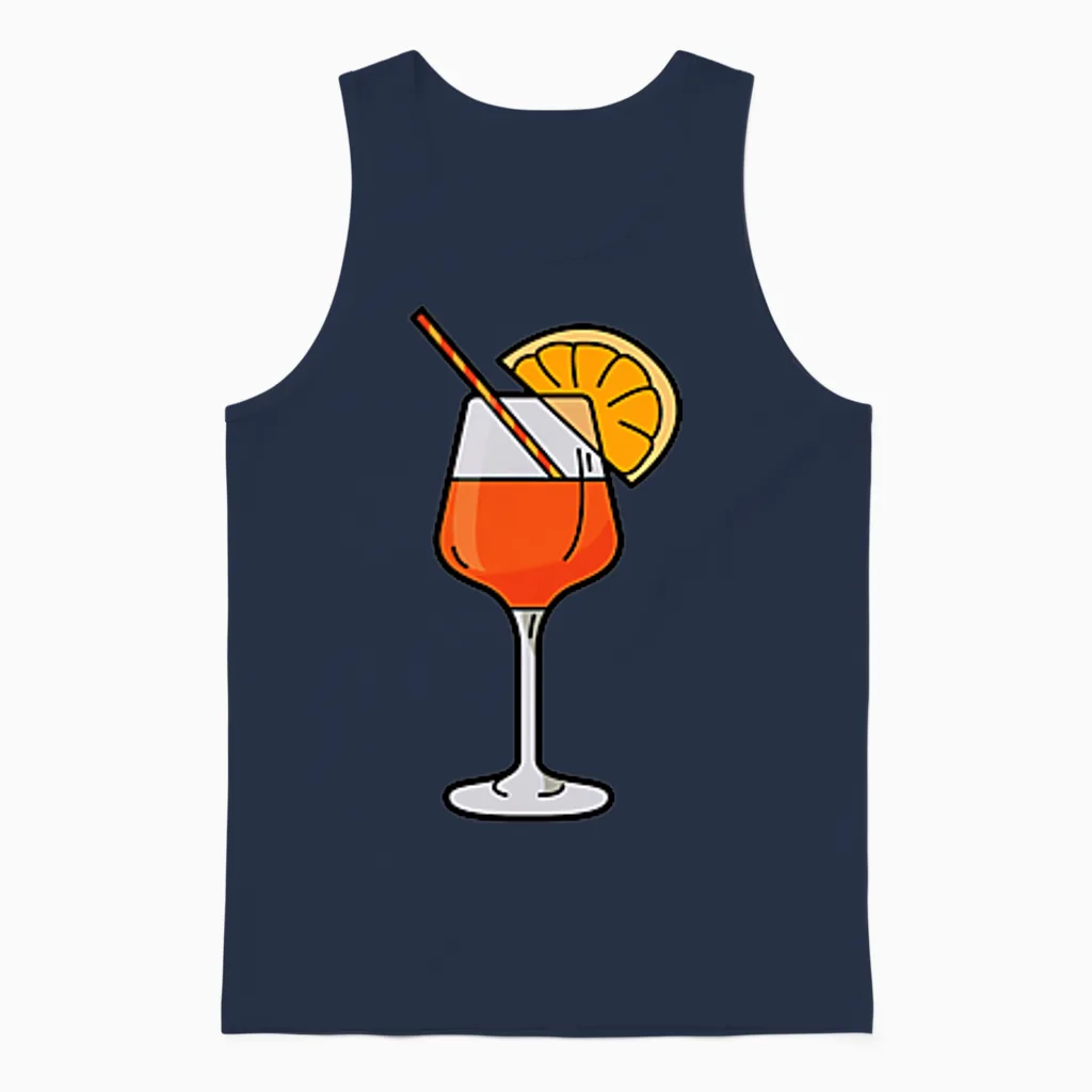 Spritz Logo Aperölchen Aperölchen Aperölchen Jga Unisex Tank Top in Navy