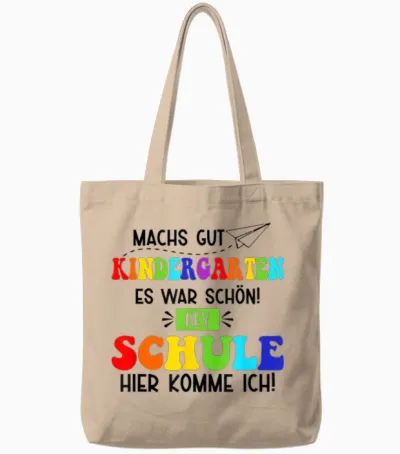 Machs Gut Kindergarten Es War Schön! Hey Schule Ich Komme Tote Bags - Natural