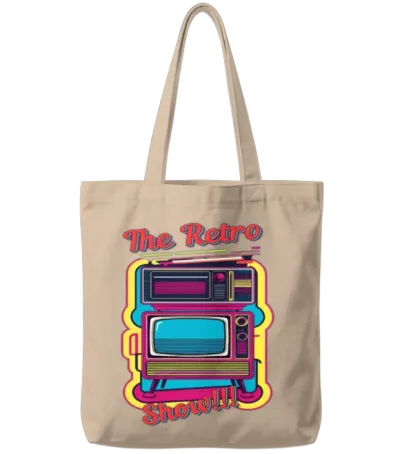 The Retro Show Tote Bags - Natural