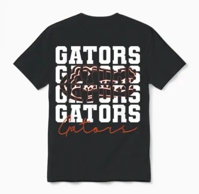 Gators Inspirational Design Gift for Men Women Girls Boys Unisex T-Shirt - Black