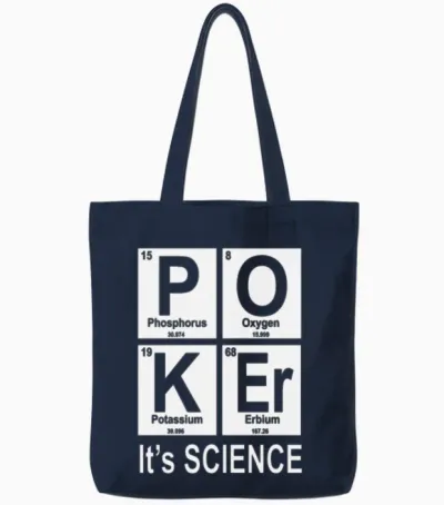 Poker I'ts Science Tote Bags - Navy