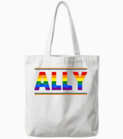 Ally Funny Tote Bags - White