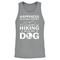 Hiking Dog Lover Lovers Unisex Tank Top - Sport Grey – 2