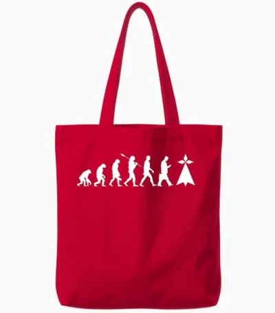 Evolution Humain Bretagne France Région Culture Homme Cadeau T-Shirt Haut De Gamme Tote Bags - Red