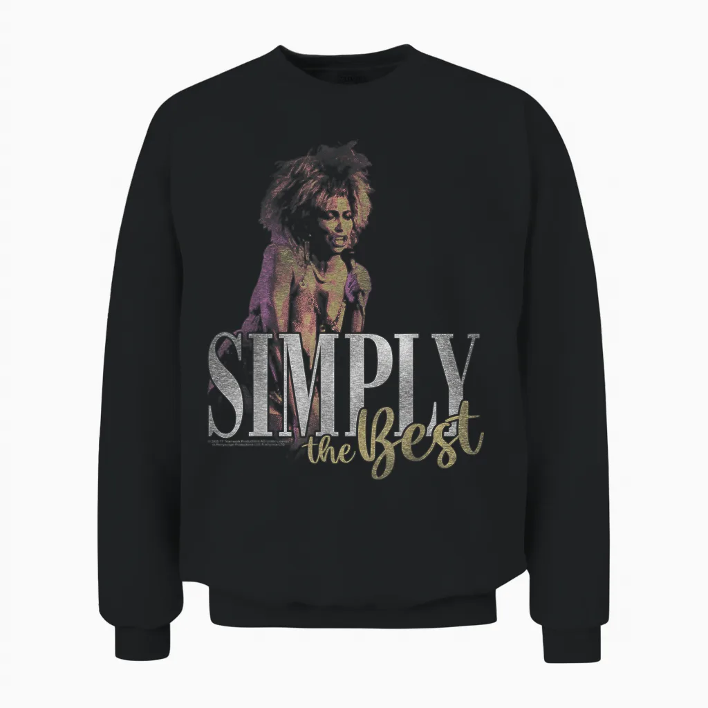 Tina Turner Simply the Best Unisex Sweatshirt in Black