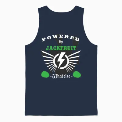 Powered by Jackfruit Unisex Tank Top - Navy