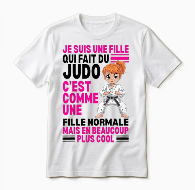 I'm a Girl Who Makes Normal Judo but Coolest Unisex T-Shirt in White