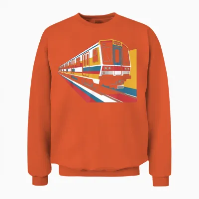 Trains Métropolitains Conducteurs De Train Conducteur De Train Unisex Sweatshirt - Orange