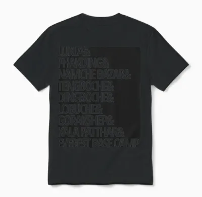 Everest Base Camp Trek Unisex T-Shirt - Black