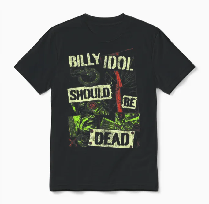 Billy Idol - Documentary Unisex T-Shirt in Black
