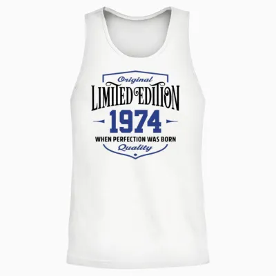 Limited Edition 1974 Unisex Tank Top - White