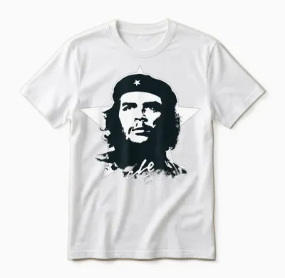Che Guevara Shirt étoile Révolution Cuba Rebelle Icône Unisex T-Shirt - White
