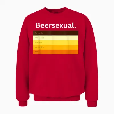 Biersexuell, Lustiger Biertrinker Unisex Sweatshirt - Red