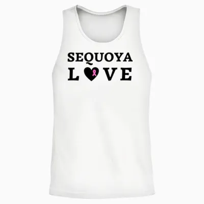 Wilkinsi Designs Sequoya Love No Initial Unisex Tank Top - White