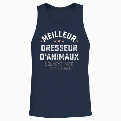 Funny Gift Man Craft Animal Trainer Humor Unisex Tank Top - Navy