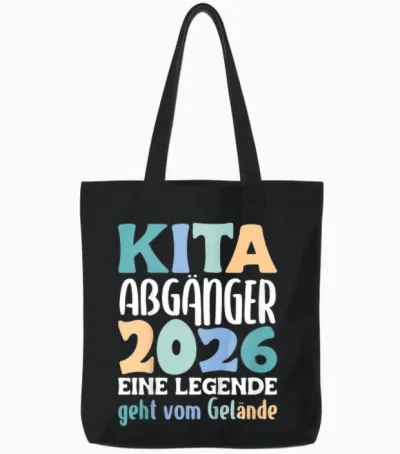 Kita Abgänger 2026 Eine Legende Geht Vom Gelände Abschied Tote Bags - Black