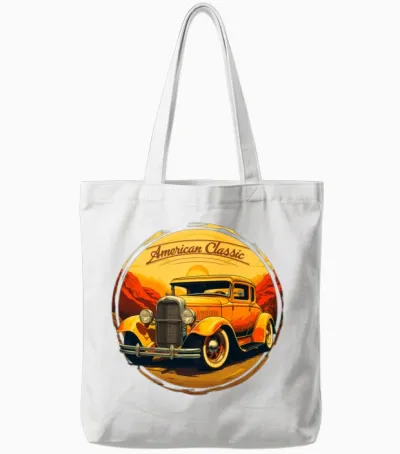 Ford Model a Retro - Modartr-Yelfp Tote Bags - White