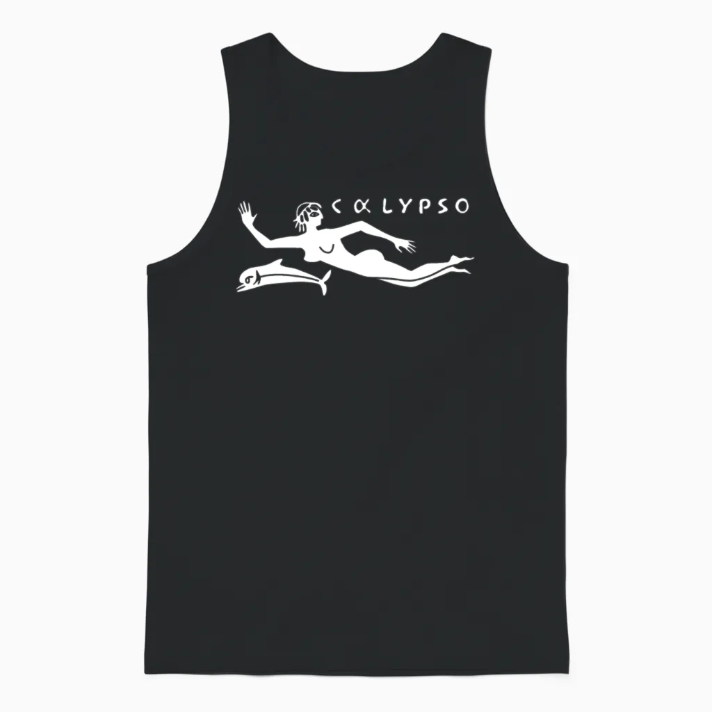 Rv Calypso, Jacques Yves Cousteau Unisex Tank Top in Black