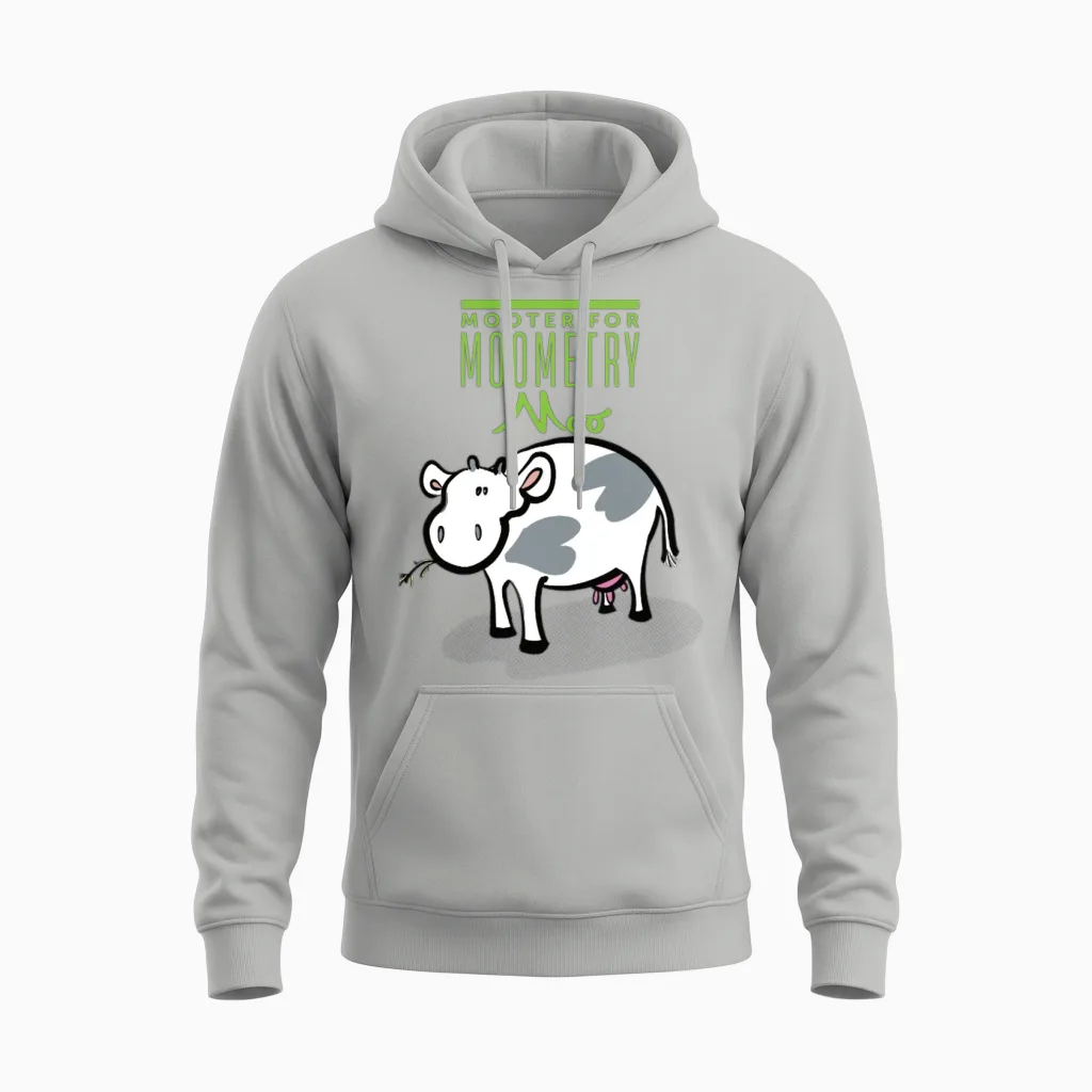 Mooter for Moometry Moo Unisex Hoodie in Ash