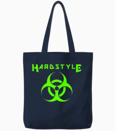 Hardstyle Party Hard Style Musik Hardstyle Tote Bags - Navy