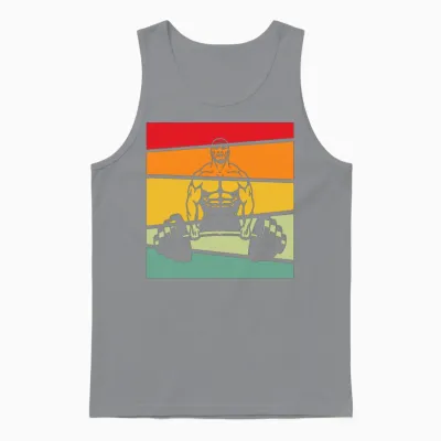 Body Building Retro Unisex Tank Top - Sport Grey