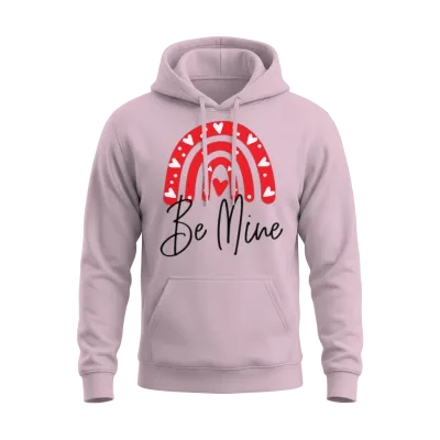 Be Mine Funny Unisex Hoodie - Light Pink