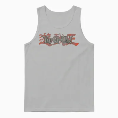 Yu-Gi-Oh! Duel Monsters Retro Distressed Show Logo Anime Unisex Tank Top - Ash