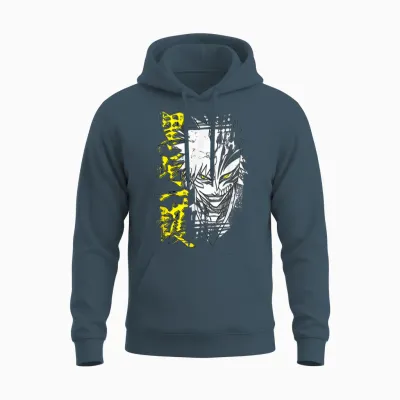 Bleach Ichigo Hollow Outline Sketch Anime Unisex Hoodie - Dark Heather