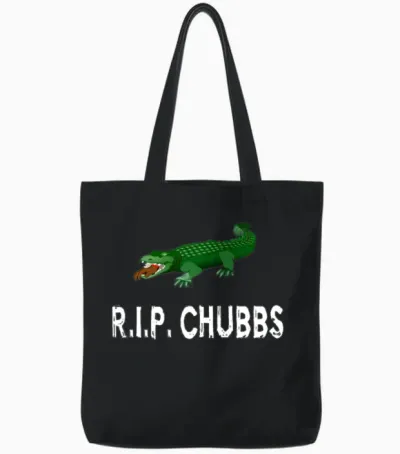 R.i.p. Chubbs - Happy Gilmore Tote Bags - Black