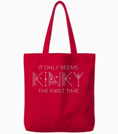 Funny Kinky Tote Bags - Red