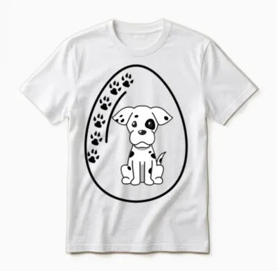 Dog in the Egg Egg Dog Unisex T-Shirt - White